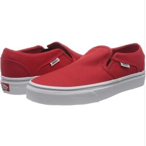 Vans Red Slip-On Sneakers